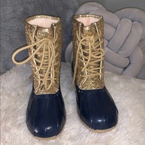 Glitter Duck Boots